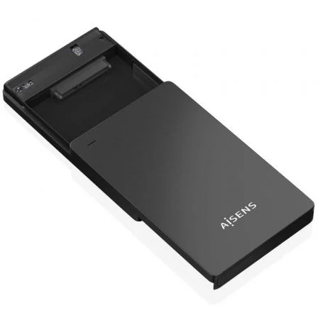 Aisens Caja Externa 2.5″ 9.5mm SATA a USB-C USB3.1 Gen1, Negra